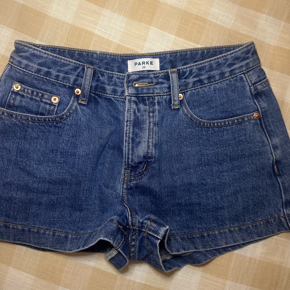 PARKE Women's Denim Blue Jean Shorts
